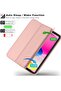 New iPad 10.9 Inch Case 2022 (10th Gen) with Pencil Holder, Trifold Stand Smart Case, Soft TPU Back, Auto Wake/Sleep (Rose Gold) - 2