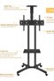 Mobile TV Carts Floor Stand For 32-65 Inch, TV Mount Stands, Height Adjustable TV Stand Shelf and Tray - 3