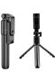 Bluetooth Selfie Stick with Remote & Light, 3-in-1 Tripod Stand for All Phones (Black) - 2