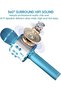 2-Pack Wireless Bluetooth Karaoke Microphones: Portable Handheld Mics with Speaker in Rose Gold & Blue – Perfect Gift for All Ages - 3