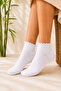 3 Pairs Bamboo Seamless Lettuce Elastic Summer Women's College Socks - 4