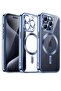 Electroplated Case for iPhone 15 Pro Max 6.7-Inch, Camera Lens Full Protection, MagSafe Compatible