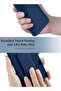 iPhone 16e 5G 2025 Hand Grip Foldable Magnetic Kickstand Wrist Strap Finger Grip Case Cover – Navy Blue - 4