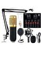 Microphone, Live Sound Card & BM800 Suspension Microphone Kit