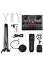 Multi-functional Live Sound Card BM800 Microphone Set Audio Recording Equipments (Black)