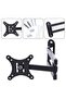 Telescopic TV Bracket, LCD LED TV PC Monitor Wall Mount, Folding Shelf, Heavy Duty Corner Tilt Swivel - 3