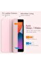 Slim Translucent Hard PC Protective Smart Cover with Stand for iPad 10.2 (9th/8th/7th Gen) - Light Pink - 3