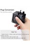 3 USB + 1 USB-C Port Universal Travel Adapter – Worldwide Compatibility, Fast Charging, Compact & Portable (Black) - 4