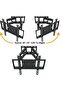 TV Stand/Television Stands for 26-75 Inch TV. Wall Mount TV Stand with Rugged Double Arm Bracket - 4