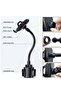 Cup Phone Holder for Car, Adjustable Base, Flexible Gooseneck, Universal Compatible with iPhone, Samsung - 3