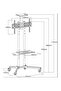 DG60B FS Mobile/Rolling TV Cart with Lockable Wheels, Floor TV Stand 32-75 Inch, LED & LCD Screen - 6