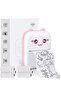 Portable Mini Photo Printer with 6 Rolls of Paper, Wireless Bluetooth Thermal Printer, USB Cable for Sticky Notes Photo Web Document Printing