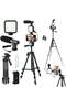 Vlogging YouTube Starter Kit - Complete Bundle for Content Creators with Mic, Tripod, LED Light