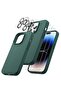 iPhone 14 Pro Max 5-in-1 Case – Green Liquid Silicone with 2 Screen Protectors