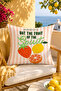 Fruit of the Spirit Fruit Text Printed Decorative Throw Pillow Cover Modern Decor 43X43 cm - 2
