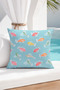 Colorful Fish Patterned Decorative Throw Pillow Cover Sea Themed Summer Decor 43X43 cm - 4