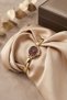 Meyland Women Gold Steel Handcuff Wristwatch with Claret Dial Minimal Luxury Elegant Bracelet Watch 2026