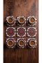 Set of 6 Vibrant Colored Mandala Motif Coasters - Decorative Coffee and Winter Tea Presentation Coasters - 5