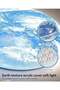 33cm Dimmable Earth Ceiling Light Fixture 36W with Remote, 3000K/4000K/6500K, Blue - 3