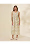 Women Ivory And Yellow Floral Nightgown