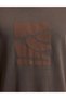 Dark Brown Comfort Fit 100% Cotton Crew Neck T-Shirt 50321198-Vr084 - 6