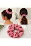 Cherry Patterned Ruffled Scrunchie Buckle