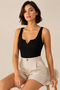 Women's Premium 95% Cotton Thick Strap Basic Undershirt – Notched Collar Detail & Flexible for Daily Use - 4