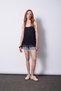 Dressy Tricotated Athlete Top with Lace at the Hem - 2