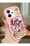 Oppo Reno 14F Compatible Case Camera Protector Pink Silicone Couple Phone Case Floral Pattern