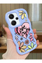 Redmi Note 13 Pro Plus 5g Compatible Case Camera Protector Blue Silicone Couple Phone Case Floral Pattern