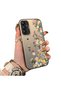Samsung Galaxy A14 Compatible Silicone Edge Hard Back Case Couple Phone Case with Floral Pattern