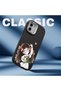 iPhone 17E Compatible Case Camera Protector Black Silicone Couple Phone Case Girl Patterned - 5