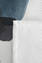 Blue Geometric Young Room Single Pique Set - Gray Minimal 160X220 cm Quilted Bedspread - 7