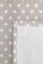 Yıldız Gray Young Room Single Pique Set - Modern White 160X220 cm Quilted Summer Bedspread - 7