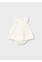Newborn Baby Girl Dress Cream