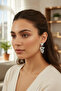 Star Model Silver Color Zircon Stone Earrings - Ebj260701W44200 - 2