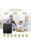 Digital Coffee Scale with Timer, 3 KG/0.1 g Rechargeable Kitchen Scale with Invisible Screen, Tare and Auto On/Off Functions, Measures in Grams/Ounces/Milliliter (Black) - 2
