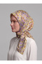 Brush Strokes Polka Dot Abstract Pattern Double Sided Scarf - Purple Yellow - 2