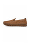 Women's Genuine Leather Brown Laser Cut Ballerina Shoes Thick Toothed Gel Sole Slip on - 4