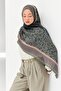 Tencel Monare Shawl Coral Dark Green - 7