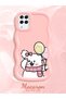 Samsung Galaxy A12 Compatible Case Camera Protector Pink Silicone Couple Phone Case Cat Pattern - 2
