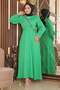 Stone Tassel Dress Green 18700