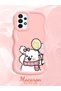 Samsung Galaxy A13 4g Compatible Case Camera Protector Pink Silicone Couple Phone Case Cat Pattern - 2
