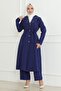 Pearl Detailed Suit Indigo 19216 - 3