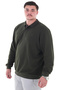 Long-Sleeved Polo Collar Seasonal Sweatshirt Khaki, Suitable for Men with Large Sizes between 115-155 Kilograms - 4