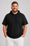 Large Size Cotton Comfortable Fit Daily Use Hooded Men's T-Shirt