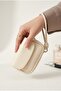Women's Beige Color Stylish Design Mini Hand and Shoulder Bag - 4