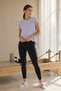 Women's Lilac Backless Tie Detailed Sports T-Shirt - 5