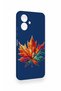 Tecno Spark Go 2 Compatible Colorful Leaf Pattern Silicone Case - 3