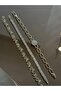 Round Plate Star Detailed Bracelet - 3